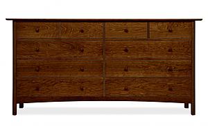 Heartwood 10-Drawer Wide Dresser by Vermont Furniture Designs