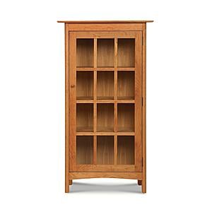 Heartwood Wood 1-Door Bookcase w/Glass Doors by Vermont Furniture Designs
