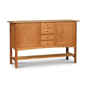 Burlington Wood Huntboard w/Lower Shelf by Vermont Furniture Designs