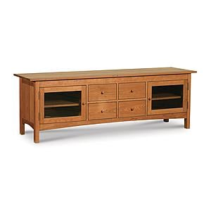 Heartwood 4-Drawer Plasma Media Console w/2-Door by Vermont Furniture Designs