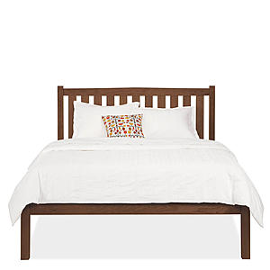 Mission Wood Bed w/Low Footboard by Vermont Furniture Designs
