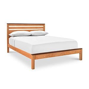 Skyline Panel Wood Bed w/Low Footboard by Vermont Furniture Designs