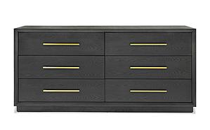 Modrest Manhattan - Contemporary Grey & Gold Dresser by VIG Furniture