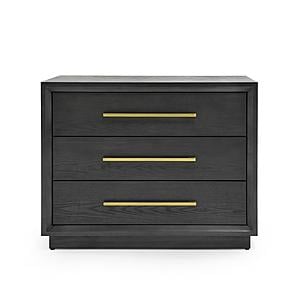Modrest Manhattan - Contemporary Grey & Gold Nightstand by VIG Furniture