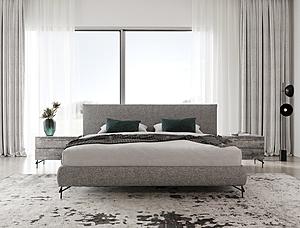 Nova Domus Aria - Italian Modern Multi Grey EK Bed and Two Nightstands by VIG Furniture