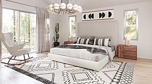 Nova Domus Sogno - Italian Modern Beige Fabric High Headboard Bed by VIG Furniture