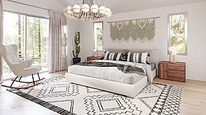 Nova Domus Sogno - Italian Modern Beige Fabric Low Headboard Bed by VIG Furniture