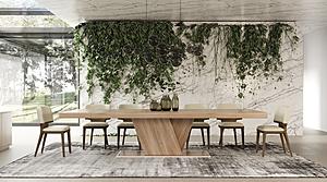 Nova Domus Victoria - Italian Modern Walnut Caracalla Extendable Dining Table by VIG Furniture