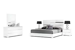 Modrest Ancona Italian Modern White Eastern King Bedroom Set by VIG Furniture