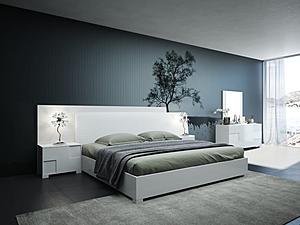 California King Modrest Monza Italian Modern White Bedroom Set by VIG Furniture