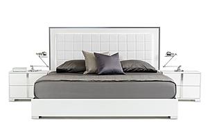 California King Modrest San Marino Modern White Bed by VIG Furniture