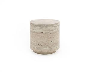 Nova Domus Roma - Modern Travertine Round End Table by VIG Furniture