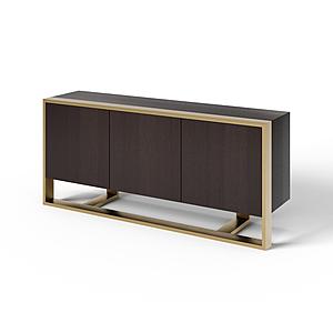 Modrest - Modern Fauna Wenge and Brass Buffet by VIG Furniture