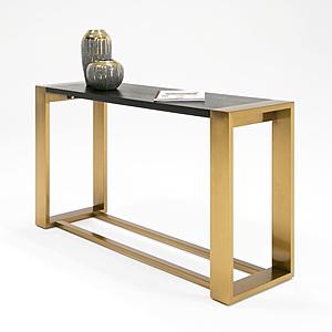 Modrest Fauna - Modern Wenge and Brass Console Table by VIG Furniture