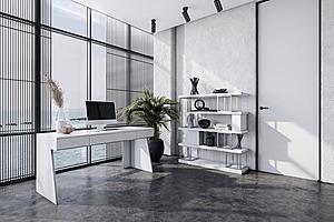 Modrest Chelsey- Modern White and Stainless Steel Desk by VIG Furniture