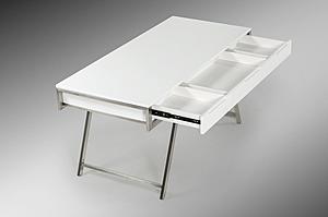 Modrest Dessart Modern White Gloss Office Desk by VIG Furniture