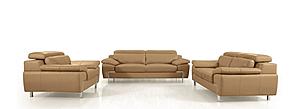 Divani Casa Grange - Modern Camel Leather Sofa Set by VIG Furniture