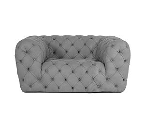 Coronelli Collezioni Ellington - Italian Grey Nubuck Leather Accent Chair by VIG Furniture