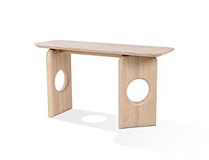 Nova Domus Osaka - Modern Faux Marble + Natural Ash Console Table by VIG Furniture