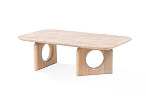 Nova Domus Osaka - Modern Faux Marble + Natural Ash Coffee Table by VIG Furniture