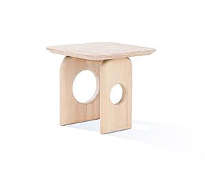 Nova Domus Osaka - Modern Faux Marble + Natural Ash End Table by VIG Furniture