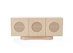 Nova Domus Osaka - Modern Natural Ash + Rattan Buffet by VIG Furniture