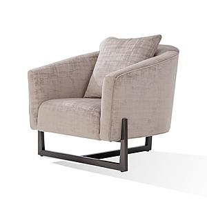 Modrest Forbis - Contemporary Light Grey Fabric Accent Chair by VIG Furniture