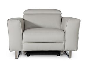 Accenti Italia Lucca - Italian Modern Grey Armchair w/Electric Recliner by VIG Furniture