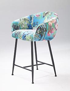 Modrest Roxann - Modern Counter Stool in Funky Velvet by VIG Furniture
