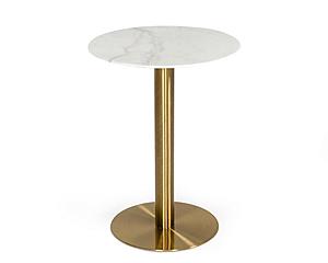 Modrest Fairway - Glam White Marble and Brushed Gold Bar Table by VIG Furniture