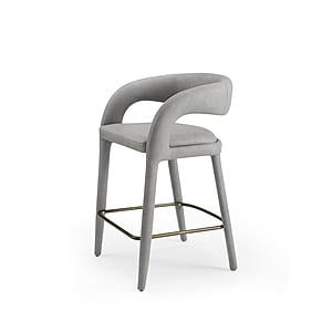 Modrest Faerron - Modern Grey Leatherette Counter Chair by VIG Furniture