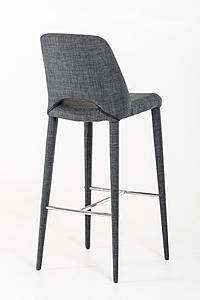Modrest Williamette Mid-Century Dark Grey Fabric Bar Stool by VIG Furniture