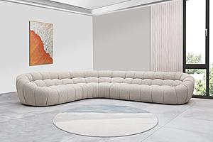 Divani Casa Yolonda - Modern Beige Curved Sectional Sofa by VIG Furniture