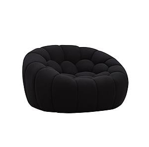 Divani Casa Yolonda - Modern Curved Black Fabric Chair by VIG Furniture