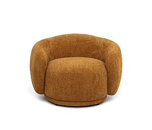 Divani Casa Andrew - Modern Orange Fabric Accent Chair by VIG Furniture
