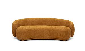 Divani Casa Andrew - Modern Orange Fabric Sofa by VIG Furniture