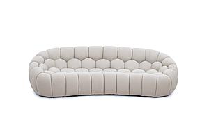 Divani Casa Yolonda - Modern Curved Beige Fabric Sofa by VIG Furniture