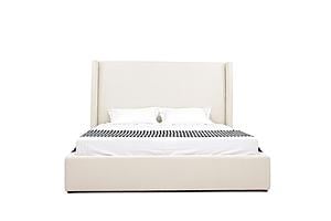 Modrest Byrne - Modern Off White Fabric Bed by VIG Furniture