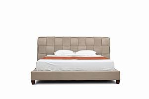 Modrest Mckamey - Modern Beige Fabric Bed by VIG Furniture