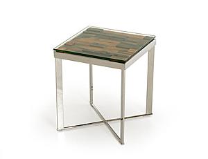 Modrest Santiago Modern Rectangular Wood Mosaic End Table by VIG Furniture