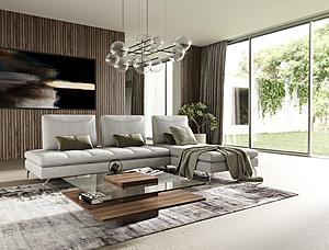 Modrest Bazzar - Italian Right Facing Chaise Grey Leather Sectional Sofa by VIG Furniture