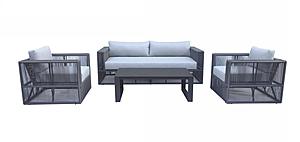 Renava Whimsy - Modern Outdoor Light Grey & Dark Grey Sofa Set by VIG Furniture