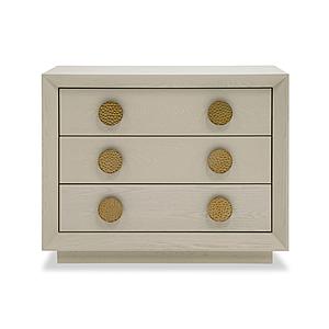 Modrest Marjorie - Modern Cream & Brushed Gold Nightstand by VIG Furniture