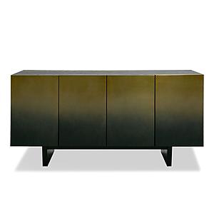 Modrest Elmira - Glam Black Ash + Gradient Stainless Steel Buffet by VIG Furniture