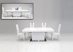 Zenith Modern White Extendable Dining Table by VIG Furniture