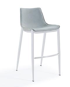 Modrest Jane - Modern Light Grey Counter Stool Set of 2 by VIG Furniture