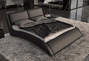 California King Volo Modern Eco-Leather Bed w/ Curves by VIG Furniture
