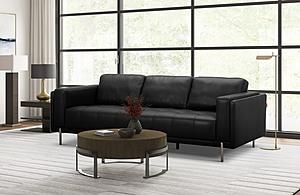 Divani Casa Schmidt - Modern Black Leather Sofa by VIG Furniture