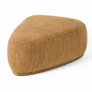 Divani Casa Kinsey - Modern Mustard Large River Rock Ottoman by VIG Furniture