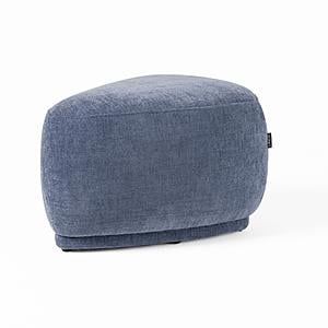 Divani Casa Kinsey - Modern Blue Small River Rock Ottoman by VIG Furniture